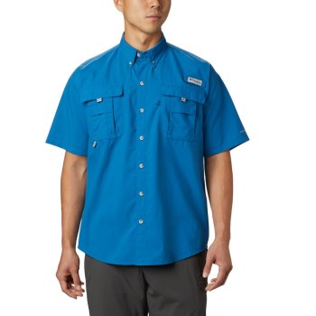 Columbia PFG Bahama II Short Sleeve, Camisa Azules Para Hombre | 160739-UBY